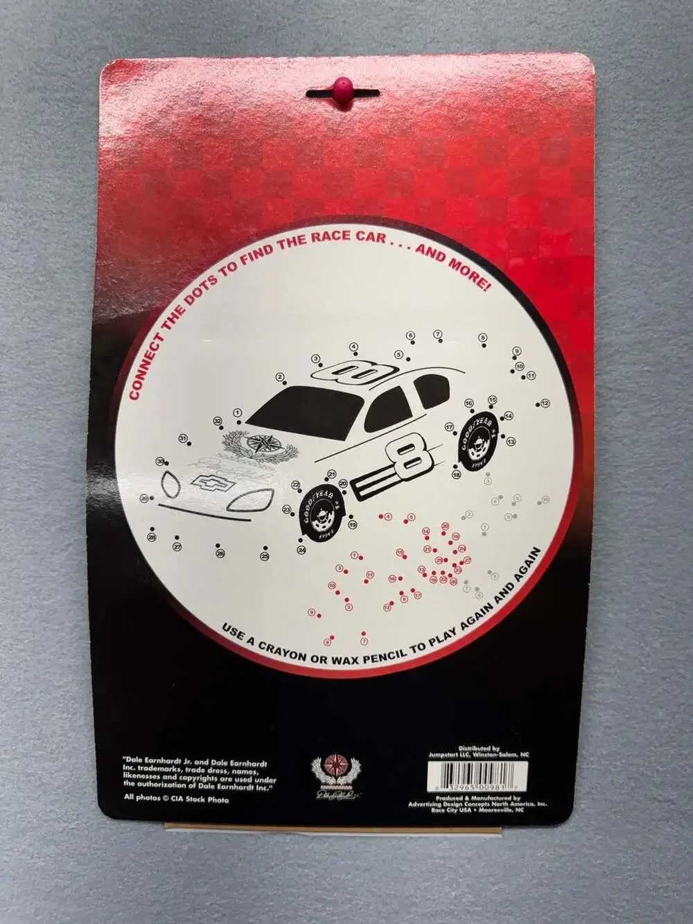 Vintage NASCAR Dale Earnhardt Jr #8 Chevy Draw Erase Draw Again Board